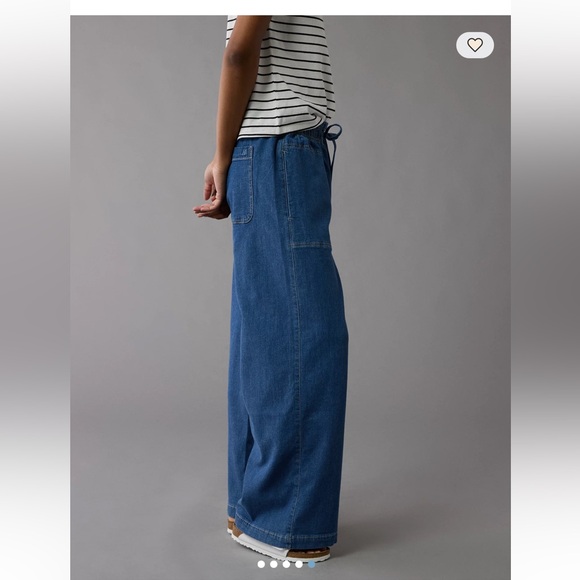 AMERICAN EAGLE Dreamy Drape Linen-Blend Pull-On Pant - Picture 3 of 6